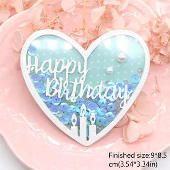 

KSCRAFT Happy Birthday Metal Cutting Dies Stencils for DIY Scrapbooking Decorative Embossing DIY Paper Cards