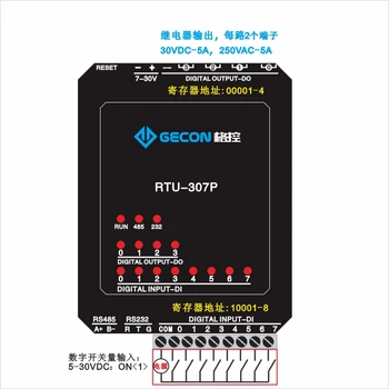 

4-channel Relay Output 8-channel Digital Input Acquisition Modbus RTU Module Industrial Controller