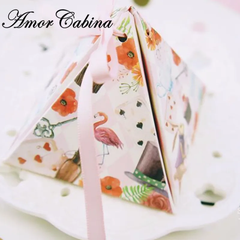 

30pcs rabbit and flower candy box packaging chocolate box romantic wedding like gift box party decoration