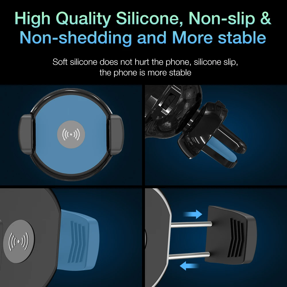 KISSCASE Auto Telefon Halter 10W Schnelle Drahtlose Ladegerät Für iPhone 11 Pro Max Samsung Xiao mi