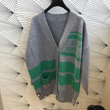 

&the Mu Money Hit Color Leisure V Collar Knitting Cardigan 81145