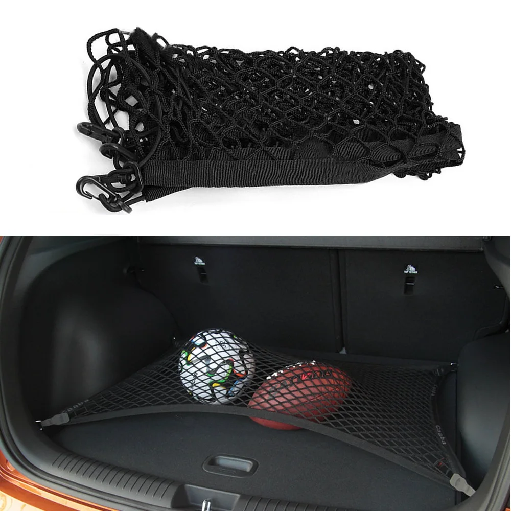 Автомобильные аксессуары для hyundai Kona Encino багажник задний грузовой органайзер для хранения эластичный сетчатый держатель 4 крючка