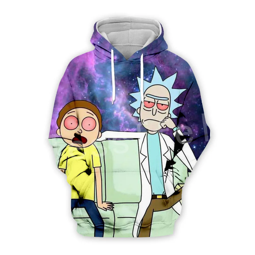 

Tessffel Anime Rick and Morty New Fashion Funny Colorful Cartoon Tracksuit 3DPrint Hoodie/Sweatshirt/Jacket/shirts Men Women s-1