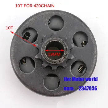 

For GO Kart Minibike Fun Centrifugal Automatic Clutch 10 Tooth 420 Chain 19mm 168 engine