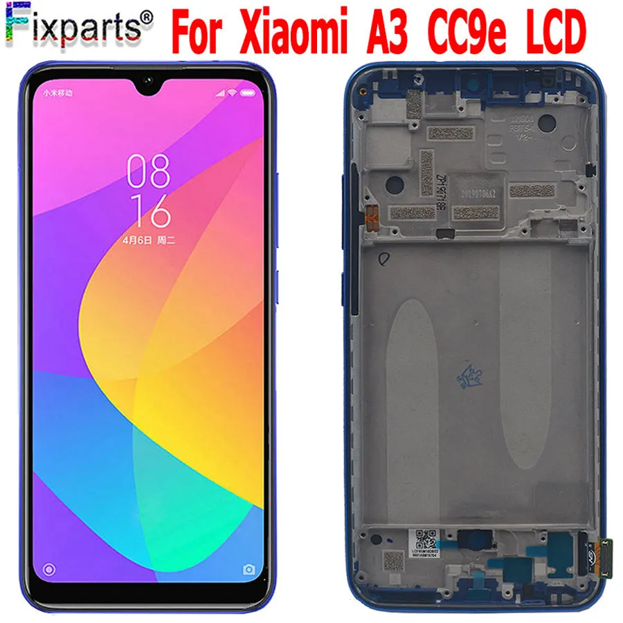 Сенсорный экран 3A + TFT / Amoled для Xiaomi Mi A3 LCD MIA3 сменный дигитайзер MI CC9E дисплея |