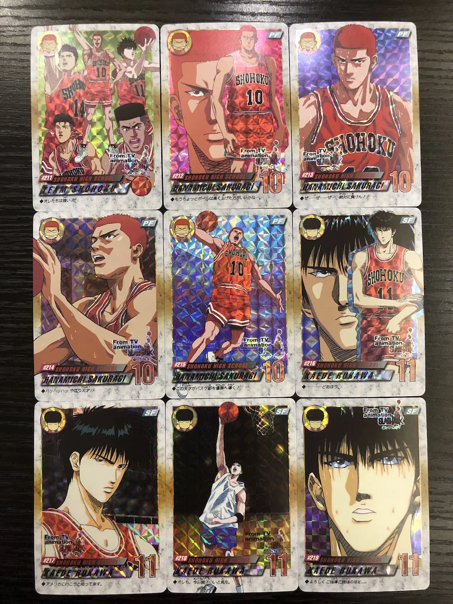 42 шт./компл. Slam Dunk Sixth bomb Игрушки Хобби Коллекционные коллекционные игры Коллекция