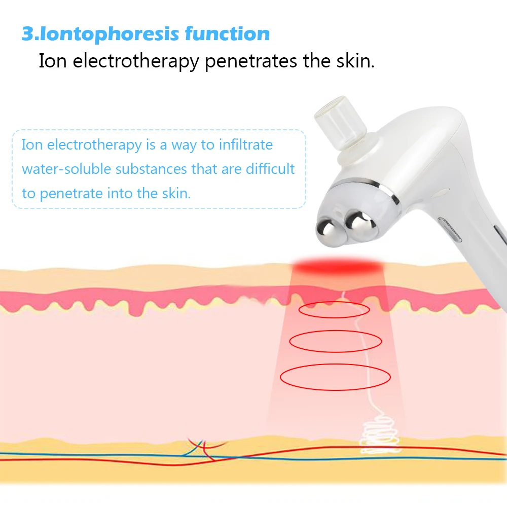 Multifuntcion 5D нано-спрей для лица микропоток EMS ионная подтяжка кожи лица удаление морщин светодиодный фотонотерапия лифтинг для лица