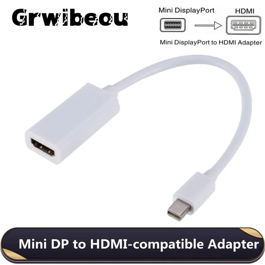 Мини-порт дисплея в HDMI-совместимый кабель 1080P проектор проектора ТВ DP 1 4 конвертер
