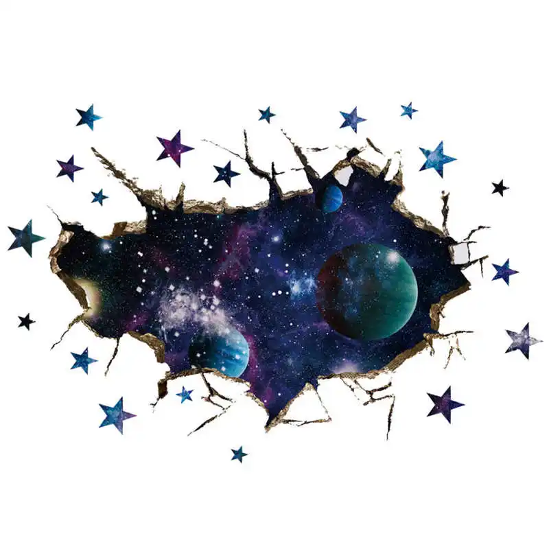 DIY Wall Sticker 3-Dimensional Star Universe Deacals Home Decors Decoration | Дом и сад
