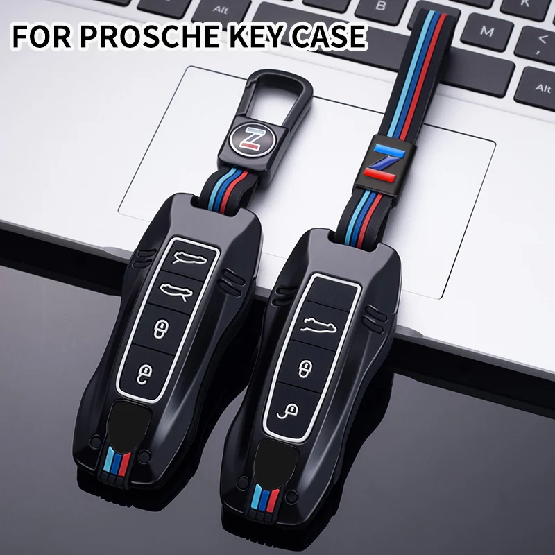 Чехол для автомобильного ключа из цинкового сплава с 3 и 4 кнопками чехол Porsche Cayenne