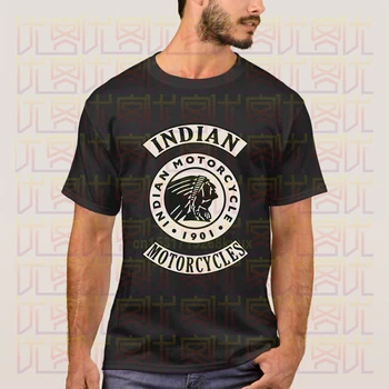 

Newest 2020 Summer Cafe Racer Full of Speed Indian and Motorcycle Logo 100% Cotton Clothes T Shirt Homme Tops Tees S-4XL