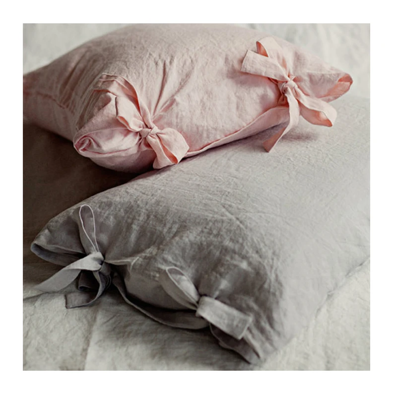 1 Pcs 48X74cm Universal Size Linen Frenulum Pillowcase Europe and America Style Breathability and Bacteriostasis Pillowcase