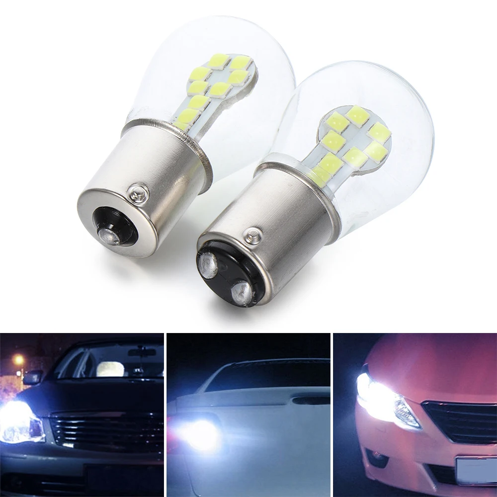 1156 BA15S P21W Led 1157 BAY15D P21/5 W светодиодные лампы R5W R10W 18SMD 800LM Автомобильные противотуманные фары DRL Поворотная сигнальная лампа 12V Белого красного и желтого цвета