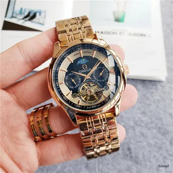 

Omega- Men Watch Luxury Brand Ceramic Bezel Mens Mechanical Automatic Movement Designer Watches Wristwatches25612