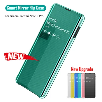 

Smart Mirror Window View Flip Case For Xiaomi Redmi Note 8 Pro Original Glossy Cover Case