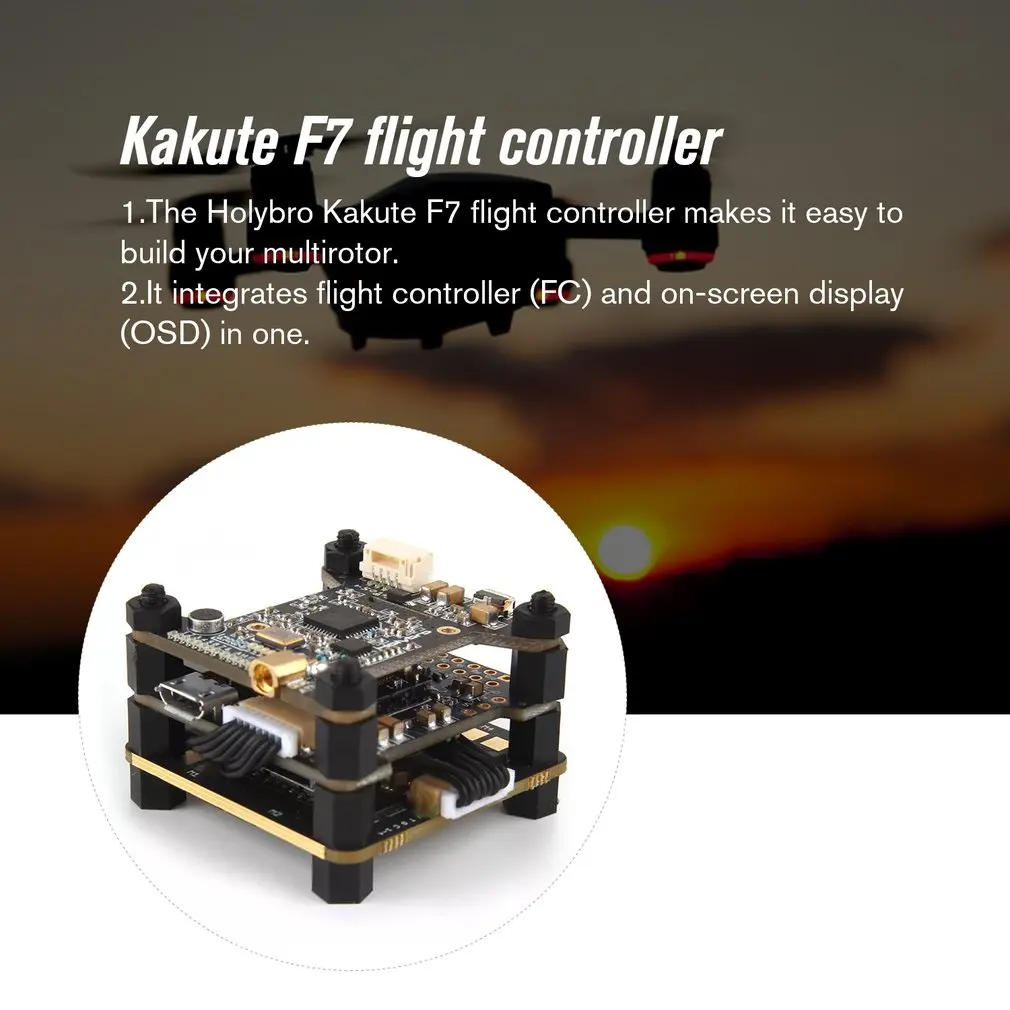 Контроллер полета Holybro Kakute F7 V1.5+ передатчик Atlatl HV V2 5,8G+ Tekko32 F3 4в1 40A ESC Combo для радиоуправляемого дрона