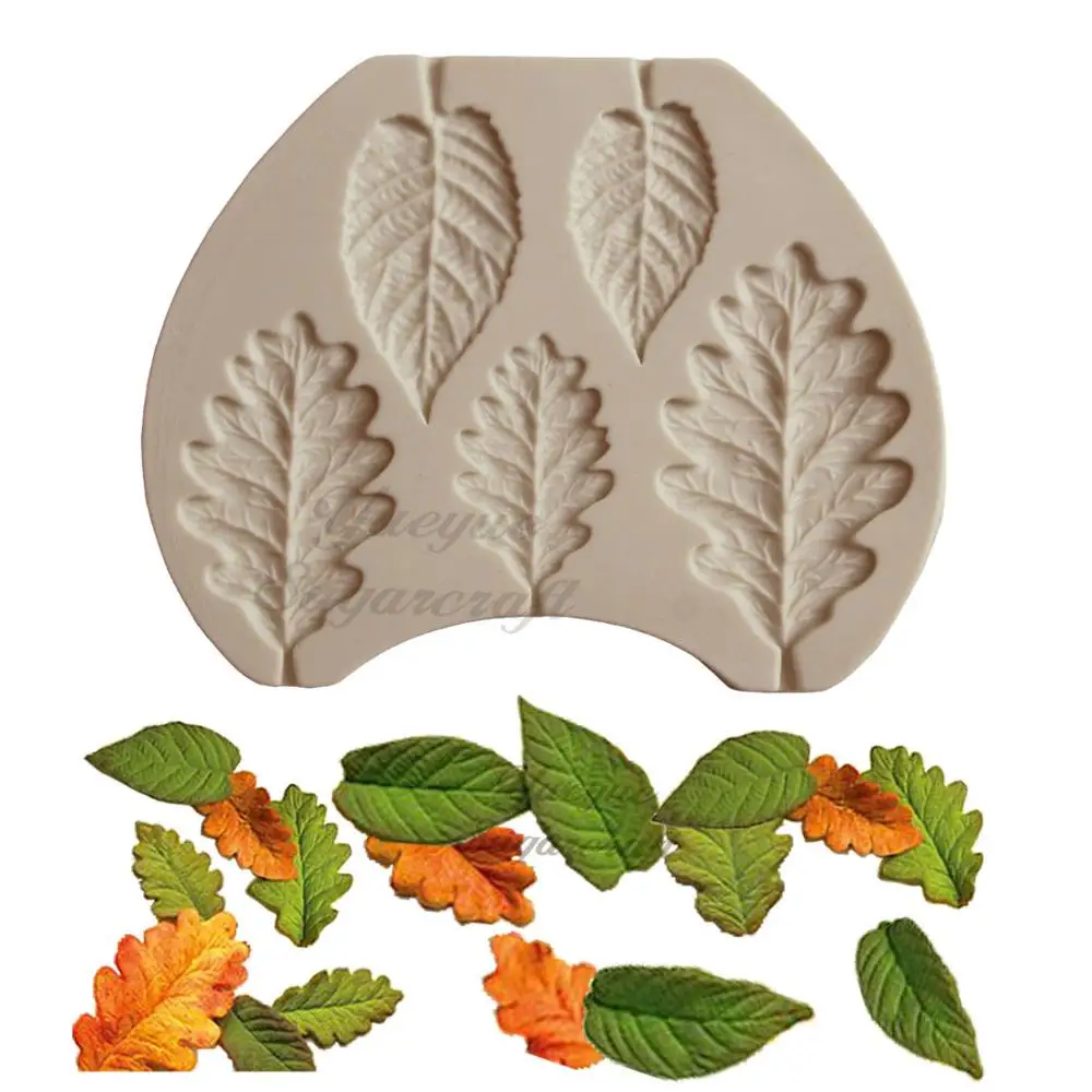 

Yueyue Sugarcraft Leaf silicone mold fondant mold cake decorating tools chocolate gumpaste mold