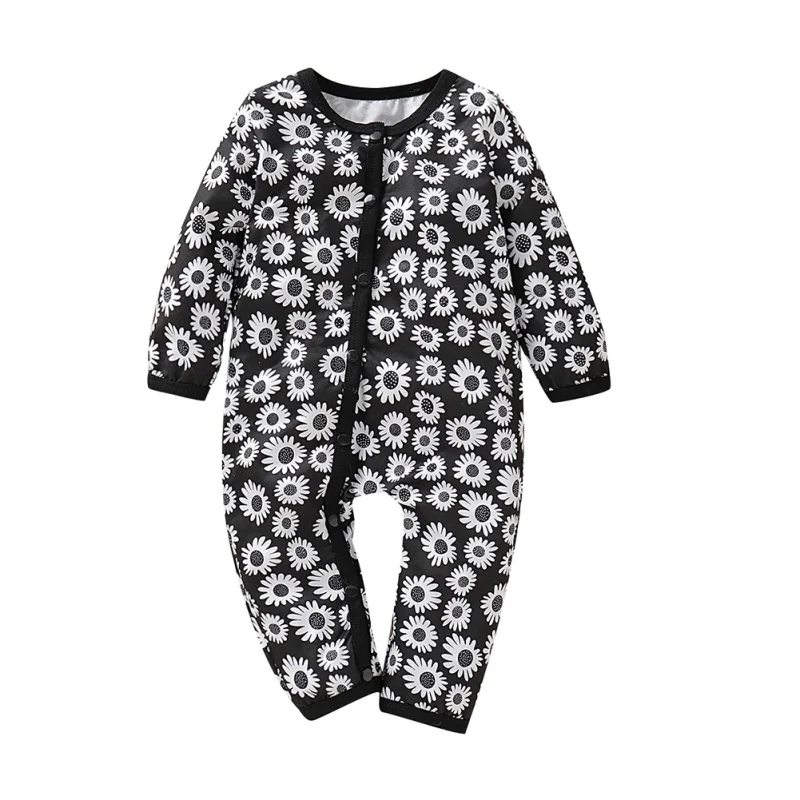 

Autumn Baby Girl Casual Floral Print Romper Infant Long Sleeve Children Jumpsuit Outfits #p