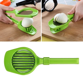 Stainless Steel Egg Split Devic Multifunction Egg Slicer Tomato Cutter Handheld Mushroom Kiwi Divider Slicing Mould