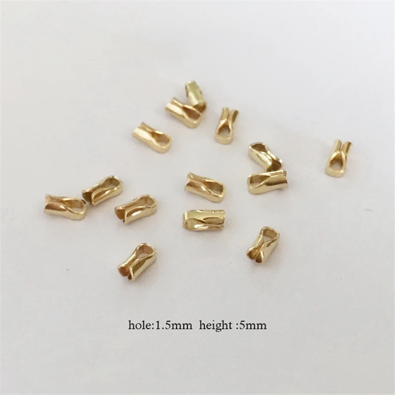 Innendurchmesser 14K Gold gefüllte Endkappen Großhandel Zubehör für die Schmuckherstellung Handgefertigtes DIY-Zubehör Goldschmuckzubehör – Detail 11
