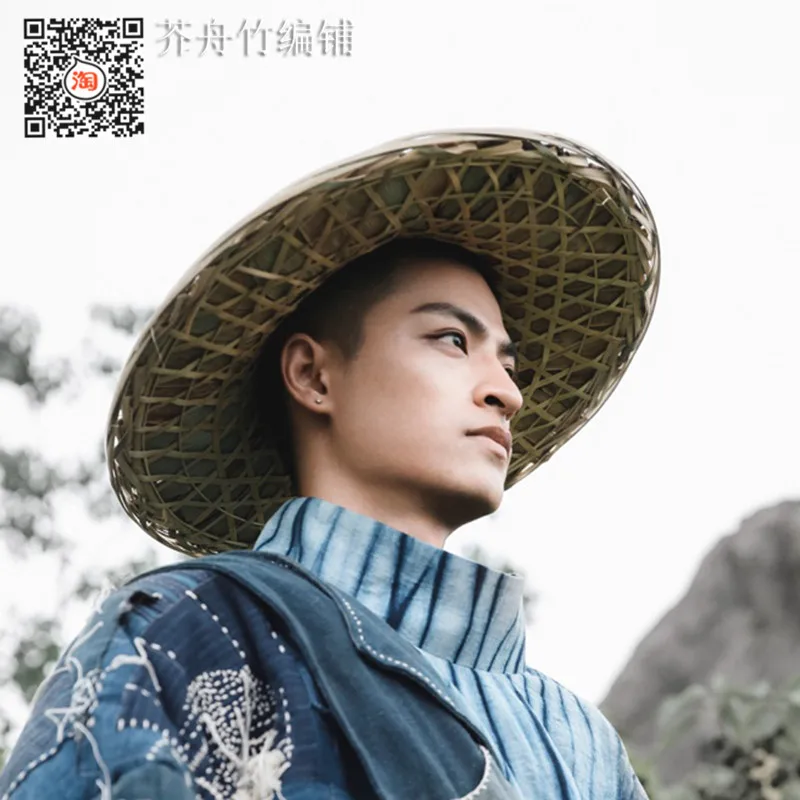 Handmade Bamboo Bamboo Hat Hat Men's 