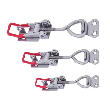 

6Pcs/3pcs 4001 4002 4003 Solid Toggle Latch Clamp Metal Adjustable Door Cabinet Box Case Toggle Latch Heavy Duty Hand Tool