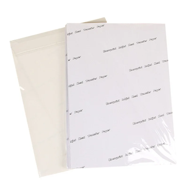 HTVRONT 30pcs 8.5x11in Heat Transfer Paper Sheets DIY Light Fabric Cotton  T-Shirt Iron On Transfer Paper for Inkjet Printer