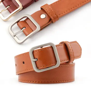

Women's Casual Faux Leather Belt Buckle Waist Strap Belts belt luxury designer belts women cowskin fashion Strap female Jeans