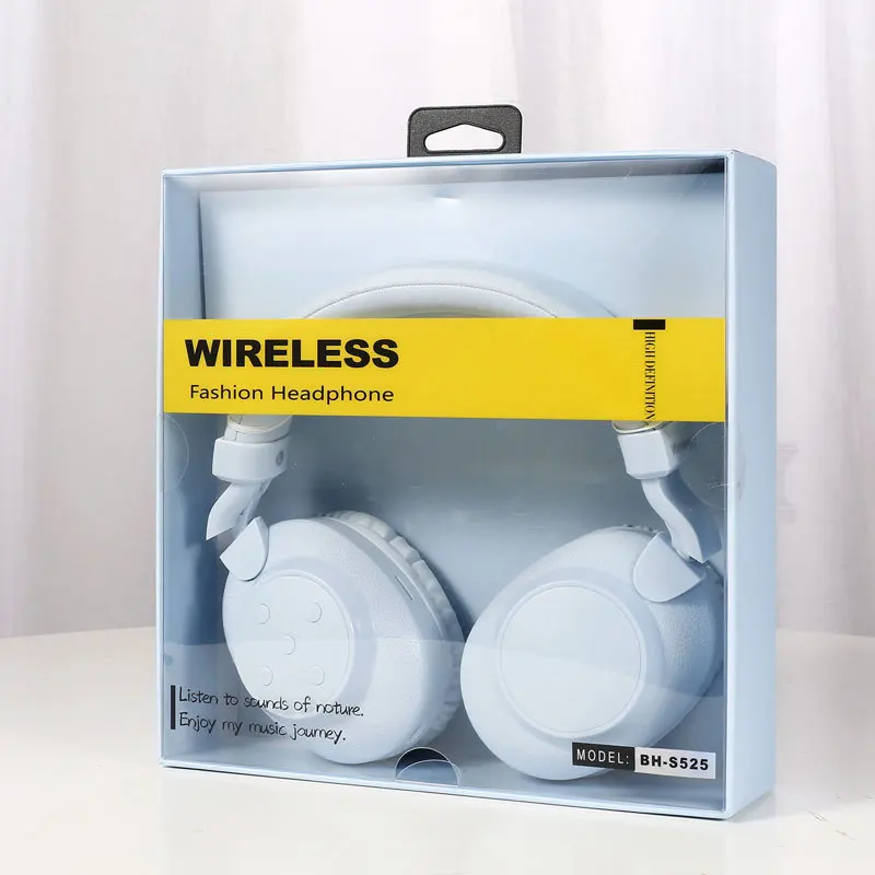 New wireless Bluetooth cartoon headphones with mic support TF card FM music HiFi noise reduction headphones