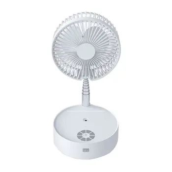 

Folding Electric Fan Telescopic Floor Fan Desktop Fan Desktop Air Conditioner Cooler For Office Household Travel