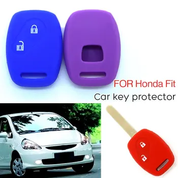 

Silicone Key Case Car Remote Control Case Soft Remote Fob Cover Protection Holder Foldable 2 Button Car Key Shell for Honda FIT
