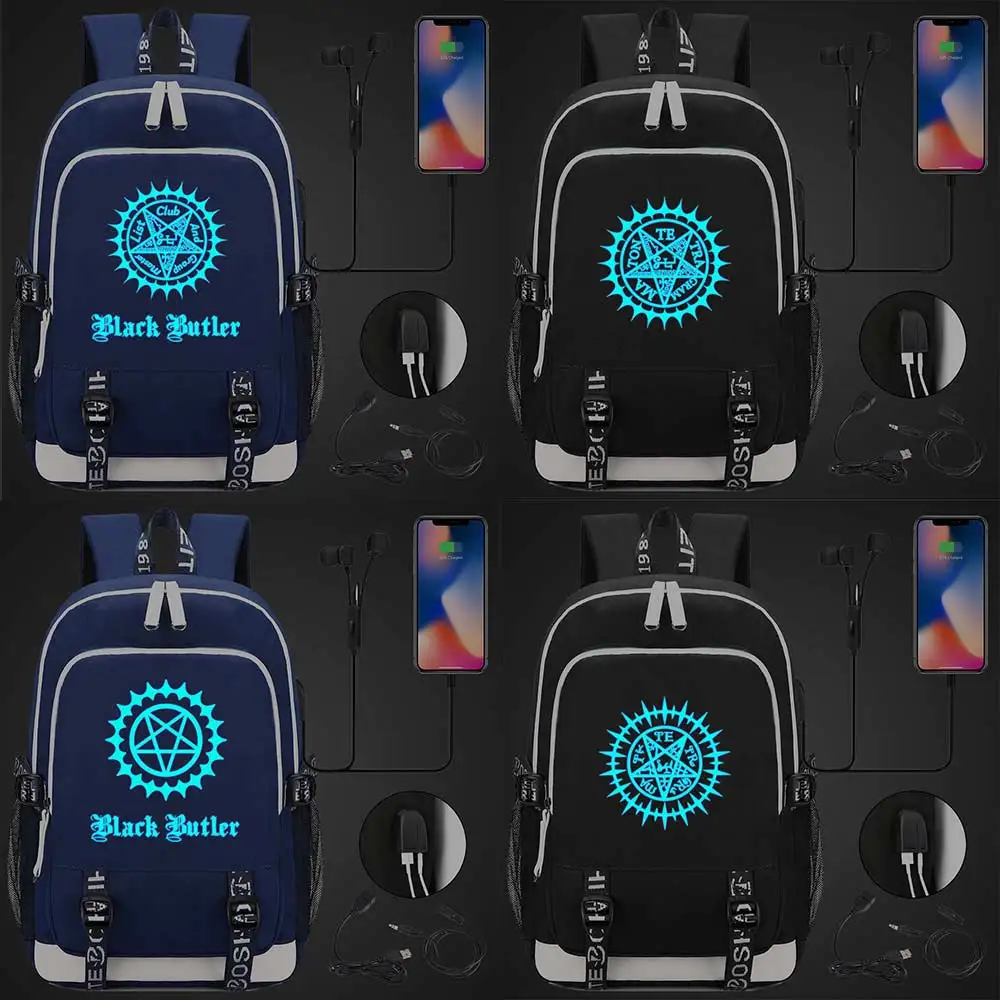 New Blue Luminous Fashion Anmie Cartoon Black Butler USB Boy Girl Book