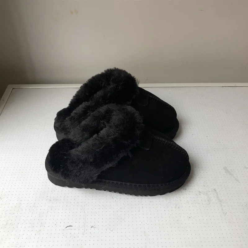 Baratos Zapatillas de invierno Envío Gratis para niños, niñas, 100% de cuero, estilo australiano, zapatillas de Interior de marca IVG para niños EU21 ~ 34
