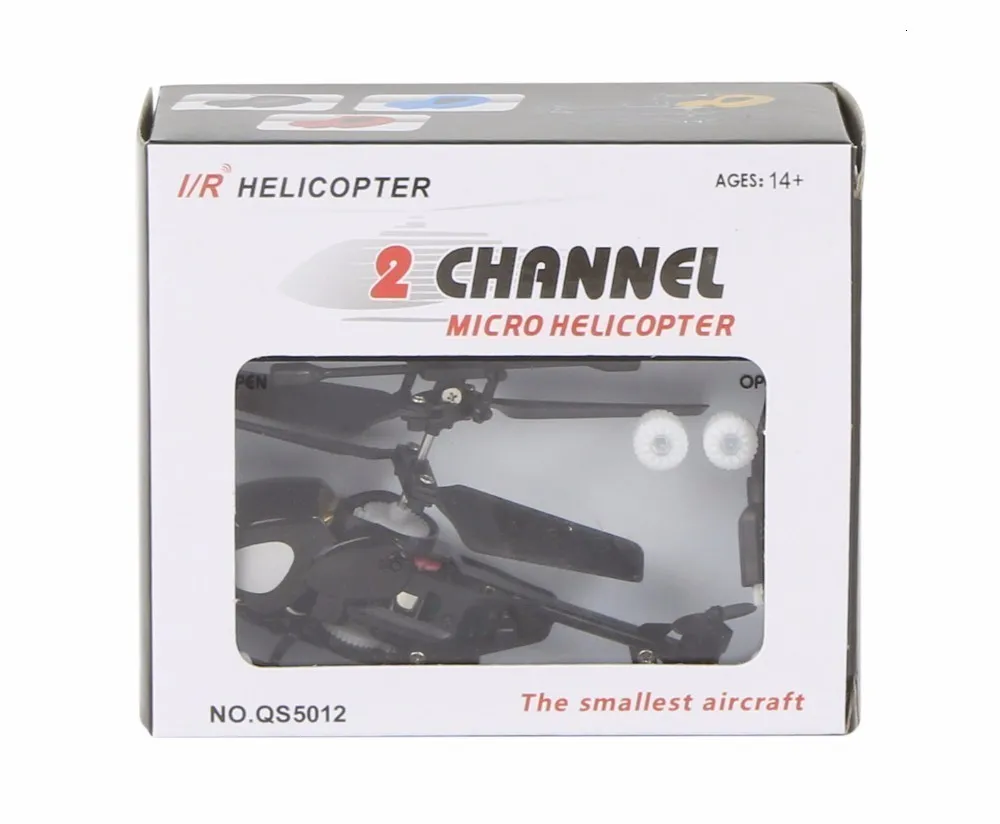 Высокое качество QS QS5012 2CH инфракрасный полу-вертолет Micro RC CJ91263 Детская подарок детям игрушки RTF готов к полету ZLRC