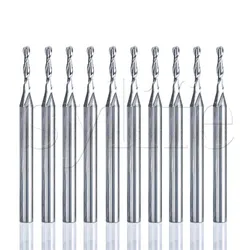 5/10pcs Ball Nose End Mill 3.175 Shank 2 Flute CNC Router Bit Nano Carbide Milling Cutter