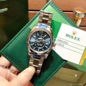 

Rolex- men's watch steel band new casual fashion quartz temperament watch gift limited edition watch S11