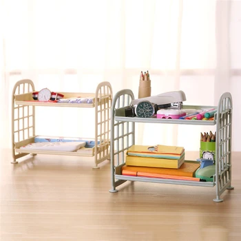 

Double Layer Hollow Shelf Plastic Cosmetics Desktop Finishing Bathroom Accessories Organizer Storage Rack 2 Tier Shelf Holder