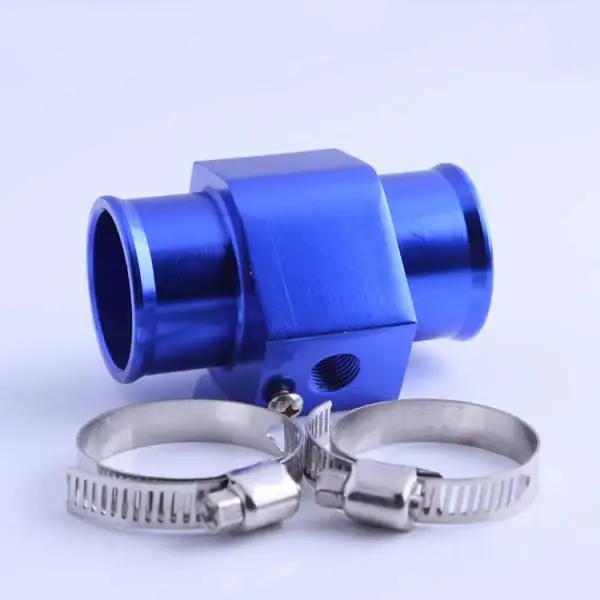 28mm Water Temperature Sensor Adaptor Gauge Radiator Hose Adaptor Blue