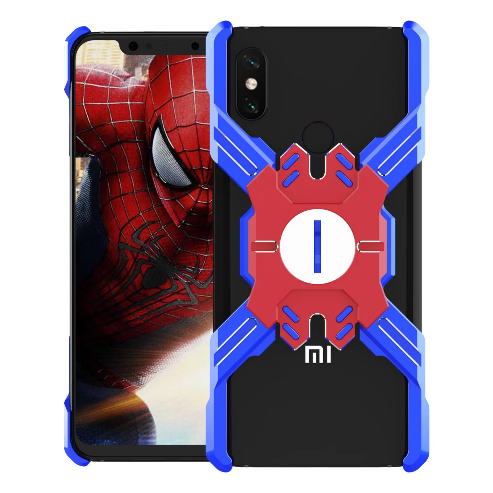 Герой Marvel элементы Алюминиевый металлический бампер чехол для Xiaomi mi 8 mi 8/Pro/Explorer тонкий жесткий противоударный защитный бампер для телефона