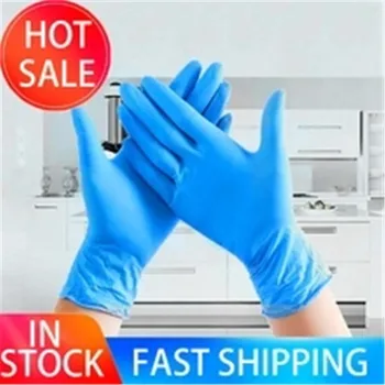

20/50/100 Pcs Disposable Latex Nitrile Glove Working Gloves Food Grade Waterproof Allergy Free Work Safety Gloves XL Gloves