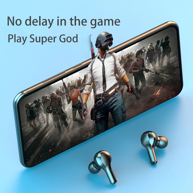 2000mAh Bluetooth Wireless Earphone LED TWS with Microphone Earphones Waterproof Noise Cancel Headset Earbuds