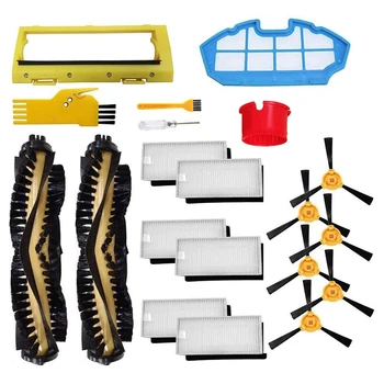 

Replacement Parts for Ecovacs Deebot N79 N79S Robot Vacuum Cleaner Accessories Kit Pack of Main Brush, Hepa Filter