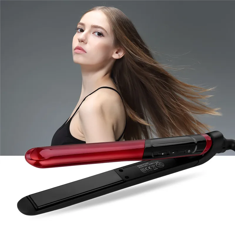 CkeyiN 2 в 1 выпрямитель для волос и бигуди 3D утюжок для волос с цифровым дисплеем Waver палочка ролик 220 В плоский утюжок для выпрямления волос 49
