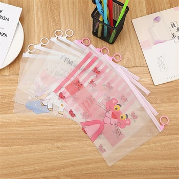 

1pcs Cute Cartoons Pencil Case PVC Document Bag File Folder Pencil Case Stationery Holder Organizer School Supplies