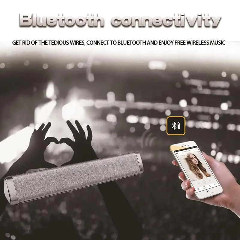 Саундбар для телевизора проводной и беспроводной Bluetooth домашний объемный Саундбар для ПК театр ТВ динамик