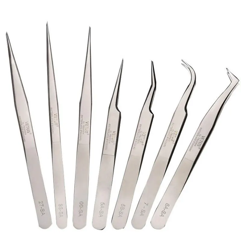 Eyelash Tweezers Vetus SA Fan Profissional For 3D/6D Volumn Eyelash Extension Anti-static Lashes Tweezers Makeup Tools eyelash tweezers