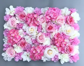 

40*60CM Artificial Silk Flower wall Home decoration Hydrangea Peony Rose Flower Mat Wedding Arch Pavilion Corners decor floral