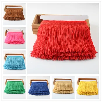 Commercio all'ingrosso 1 Yards/lot Nappe di pizzo con frange Trim 10 cm/4 pollici Decorazione fai da te Abito Stage Performance Nastro di pizzo