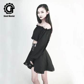 

Dark Personality Hoop Openwork Mini Skirt Stitching Zipper Skirt Spring And Summer Explosions Skirt