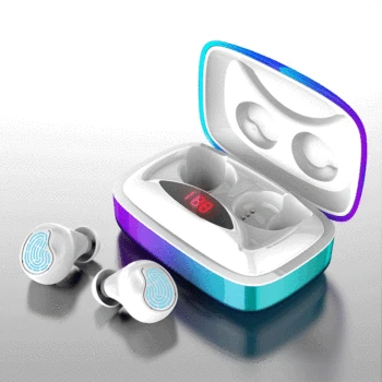 

New Style Model Bluetooth Earphones Tws5. 0 Wireless Dual Handle Bass Ear New Products